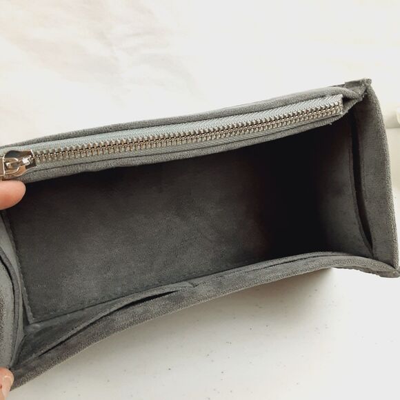 DUYP Melodie Cecile Pebbled Leather Shoulder Bag Brown & Black Satchel W/ Insert - Picture 5 of 16